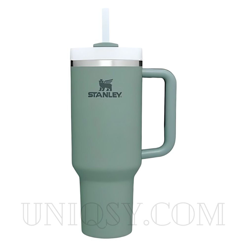 Stanley 40 OZ Tumbler with Handle and Straw Lid - Stainless Steel
