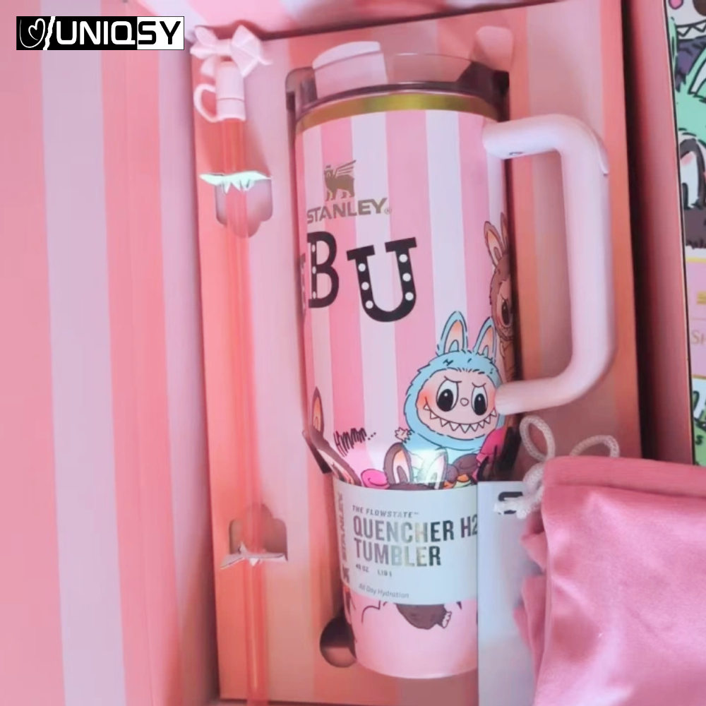 Stanley Labubu Pink 40 OZ Tumbler - Limited Edition