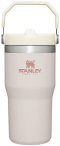 STANLEY IceFlow Stainless Steel Tumbler with Straw - Vacuum Insulated Water Bottle for Home, Office or Car Reusable Cup Leak Resistant Flip Cold 12 Hours Iced 2 Days (Rose Quartz)